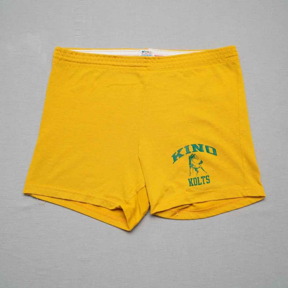 Vintage 80s Champion Athletic Kino Kolts Phys Ed Sport Shorts Adult M